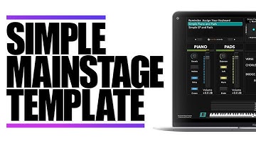 Beginner MainStage Keys Rig Setup (Simple MainStage Template)
