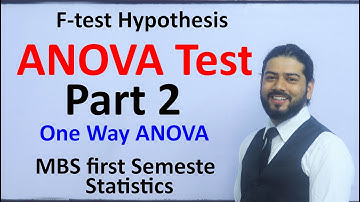 ANOVA test Part 2 One Way F test Hypothesis MBS First Semester Statistics Solution in Nepali