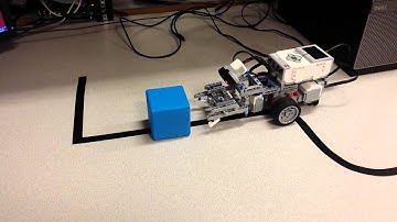 EV3 Line Following and Block Moving Lego Robot