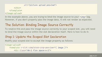 How to Pass an Image Source to a Scoped Slot in Vue.js
