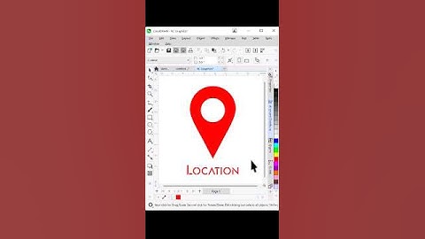 location📍 icon design #coreldraw #shorts #rcgraphics91