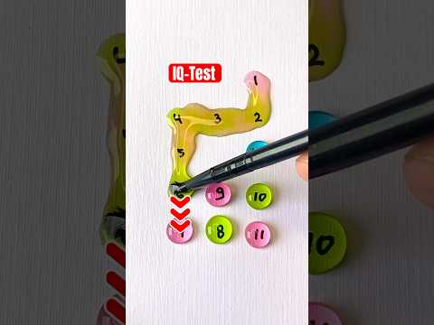 🍁Draw a checkered path with number 1 to 12 #game #iqtest #quiz #shorts #games #drawing #line #maths