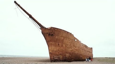 Rusty Hull of an Old Shipwreck. | Stock Footage - Videohive