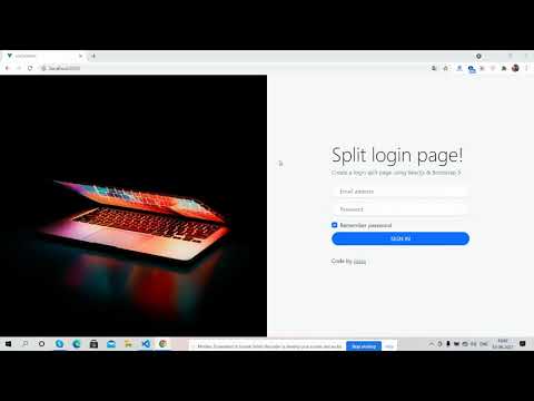 Vue 3 Bootstrap 5 Responsive Split Login Template Working Demo