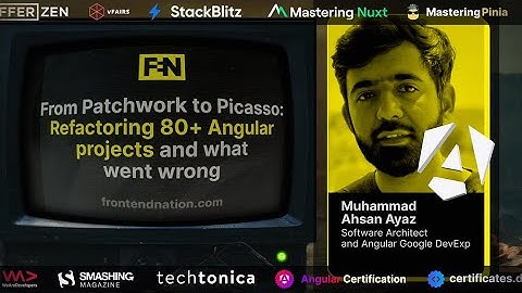Frontend Nation 2024: Muhammad Ahsan Ayaz - Refactoring 80+ Angular projects and what went wrong