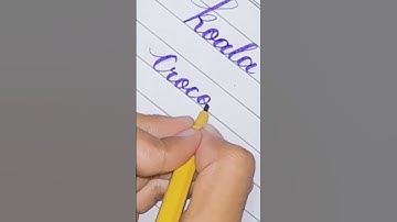 "crocodile" in Cursive |#shorts #video #viral #cursivewriting #trendingshorts #calligraphy