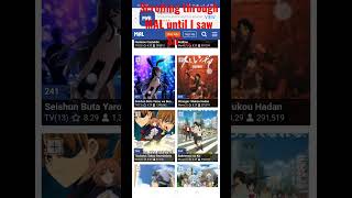 Scrolling through MAL until... #shorts Scrolling through MAL until... #shorts