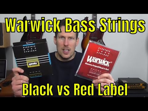 rynker fe overflade Warwick Red Label vs Black Label Bass Strings - Bass Practice Diary - 25th  February 2020 - YouTube