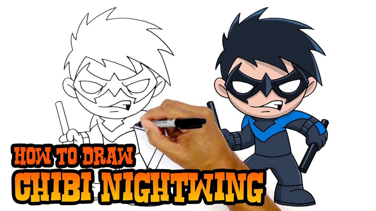 How to Draw Nightwing | DC Comics - YouTube