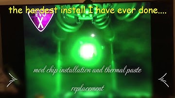 Installing a mod chip into a 1.1v xbox and replacing the thermal paste