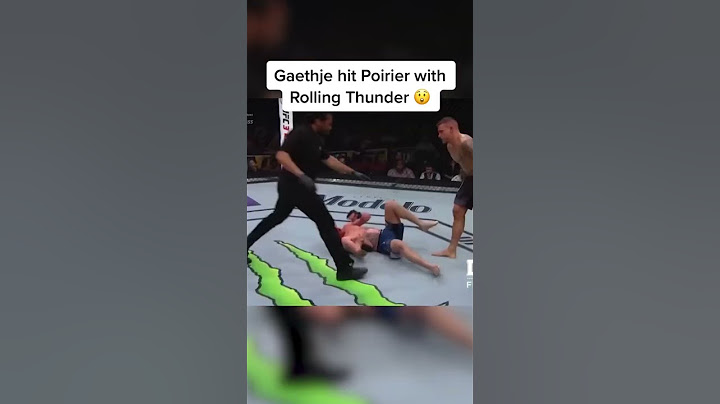 When Gaethje hit rolling thunder on Poirier 😤