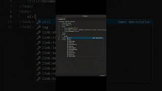 Emmet Shortcuts in VS Code | Code 10x Faster #shorts