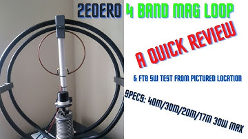 2E0ERO 4 Band Mag Loop FT8 5W  #Shortvideo
