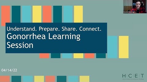 IN SURRG Webinar: Gonorrhea Learning Session