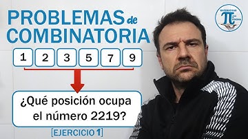 PROBLEMAS de COMBINATORIA 👍 Ejercicio resuelto 1 💙 Permutaciones, variaciones, combinaciones...