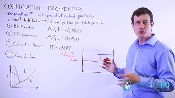The Colligative Properties