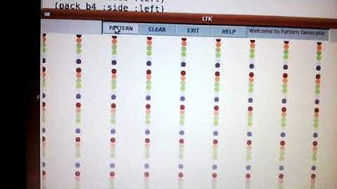 LISP / LTK Program to generate a graphical pattern.