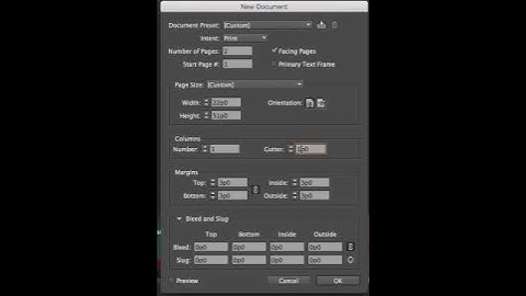 InDesign Tutorials — Tri-Fold Brochure Set Up New Document