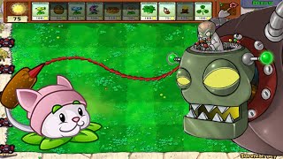 PVZ HACK | Plants Vs Zombies | Mini Game | 9999 Cattail vs Dr.Zomboss All Zombies