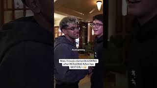 Malu Trevejo started BLUSHING after REALIZING N3on has MOTION 👀😳 #n3on #malutrevejo Net Worth