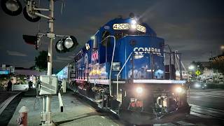 [4K/HDR]: NJT Conrail Heritage GP40PH-2B No. 4208 leads train 1881 with Awful RS3L (9/19/26)