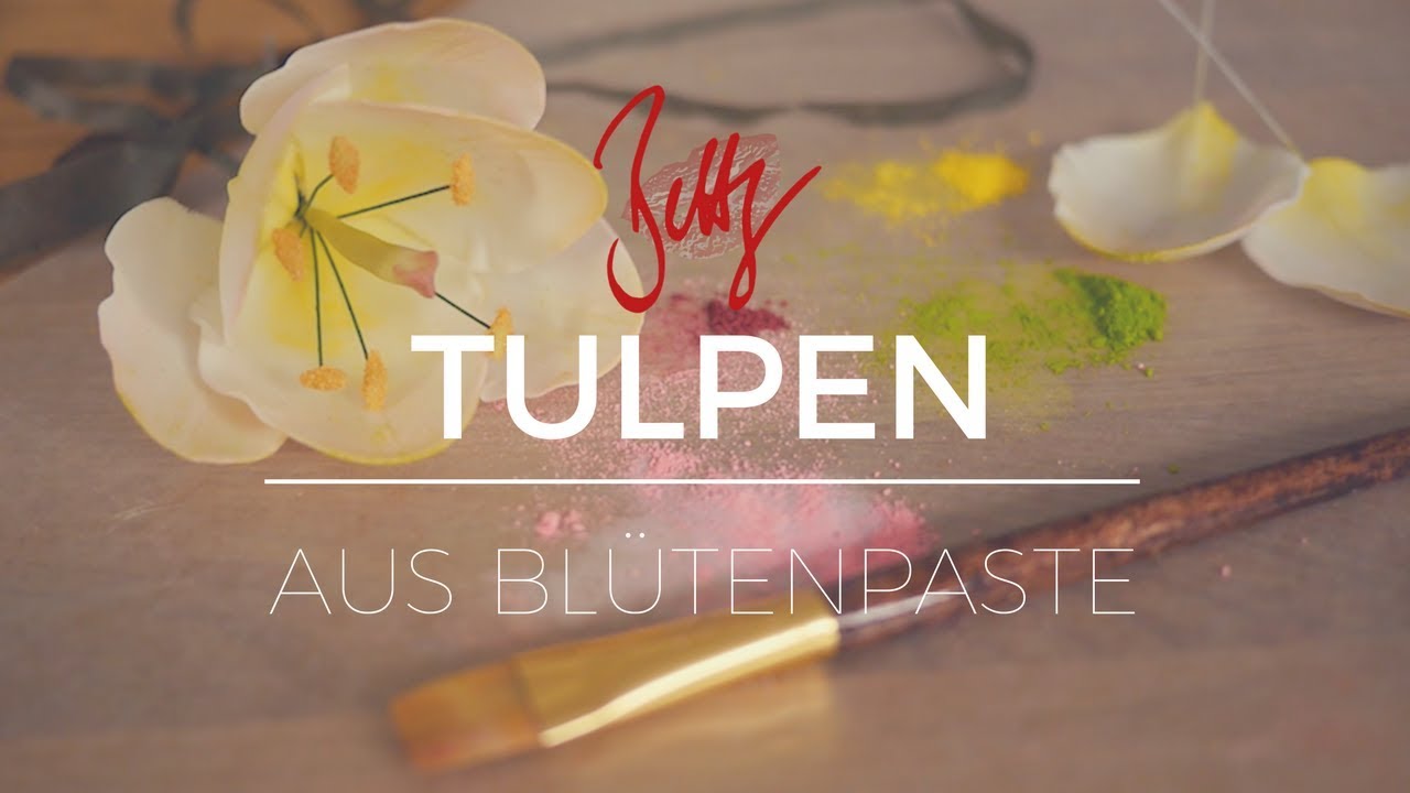 Tulpen aus Blütenpaste | Betty´s Sugar Dreams - YouTube
