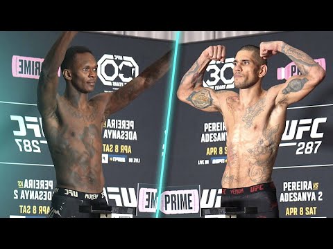 UFC 287 Israel Adesanya vs. Alex Pereira - La pesée officielle