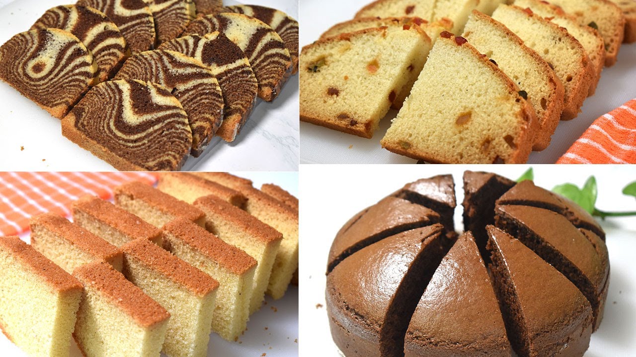 பேக்கரி ஸ்டைல் முட்டை இல்லாமல் நாவில் கரையும் 4 வகை ரவா கேக்-4 Simple Spongy Eggless Rava Cake