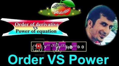 Order and Power of a Differential Equation - Differentiation - Derivative -  #Calculus by #Moein