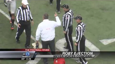 THE FOOTBALL FEVER: Meyer Takes Roby Ejection%
