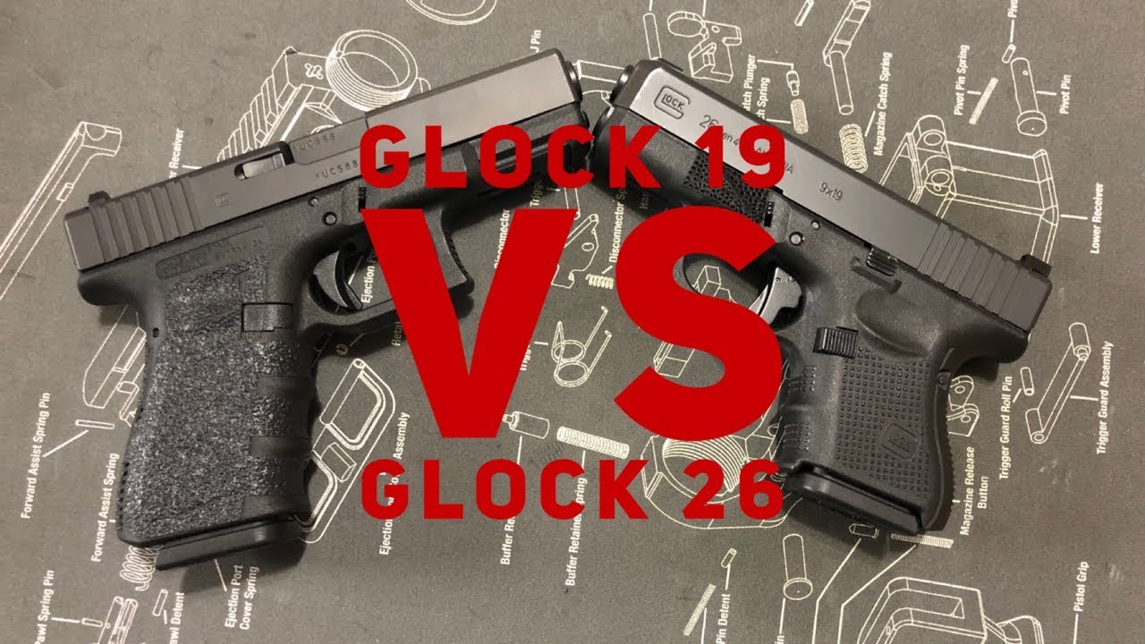 Glock 19 vs Glock 26 CCW Showdown 
