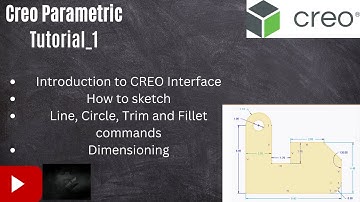 Creo Parametric | Tutorial 1 | Basics of Sketch Part 1 #engineering
