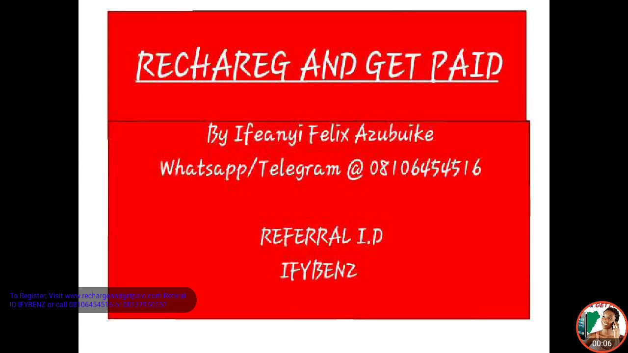 Recharge and get paid presentation