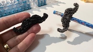 Как сплести УСЫ 3d, из резиночек rainbow loom, урок 20 Как сплести УСЫ 3d, из резиночек rainbow loom, урок 20