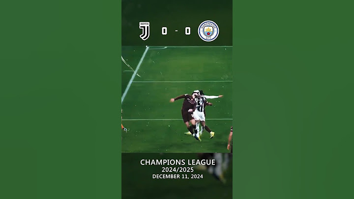 Juventus FC vs Manchester City  2-0