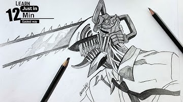 Easy anime drawing | how to draw Chainsaw Man ( Denji ) drawing tutorial