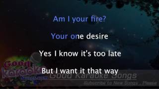 Video thumbnail of "I Want It That Way -  Backstreet Boys (Lyrics Karaoke) [ goodkaraokesongs.com ]"