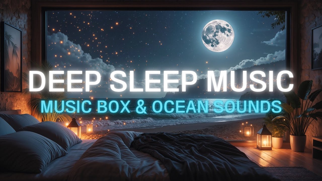 Музыкальная шкатулка + шум волн ASMR | глубокий сон, релаксация, без рекламы