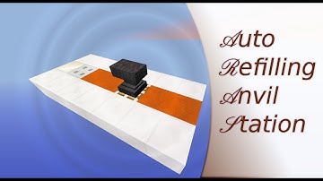 Auto refilling anvil station  | Minecraft 1.8+