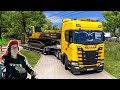 ВЕЗУ ЭКСКАВАТОР РАБОЧИМ НА СТРОЙКУ! РУССКАЯ КАРТА В EURO TRUCK SIMULATOR 2