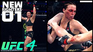 UFC 4! - Using NEW Fighters! - Weili Zhang! (Vs Joanna Jedrzejczyk)