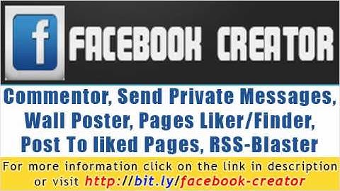 Facebook Creator - Facebook program to help people build their facebooks quickly and easily.