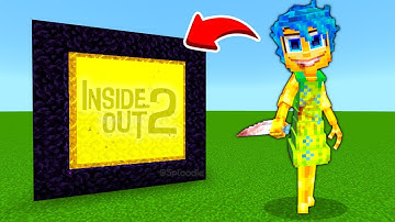 How To Make A Portal To The JOY INSIDE OUT 2 Dimension in Minecraft PE