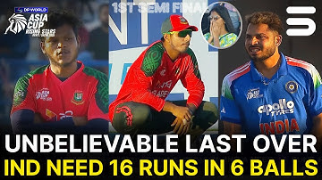 Dramatic Last Over 🔥| Bangladesh-A vs India-A | SEMI FINAL 01 | Asia Cup Raising Stars 2025 | ZH1K