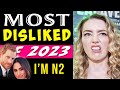 Amber Heard voted most disliked celebrity of 2023