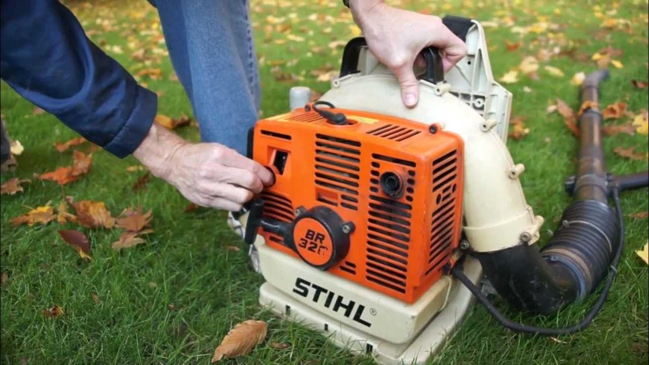 Stihl BR320 Backpack Leaf Blower YouTube