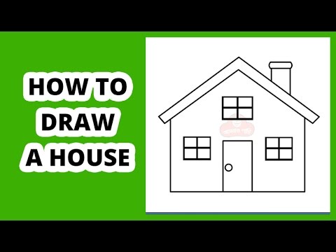 How to Draw a House Step by Step For Beginners - YouTube