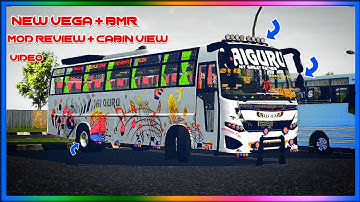 🔴BUSSID new vega+bmr mod for bussid|mod review + cabin view video| mod released download now ⤵️