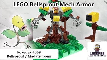 LEGO POKEMON MECH - Pokedex 069 Bellsprout (Tutorial Build & Armor Robot Mode)