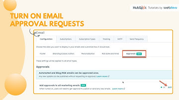 How to turn on email approval requests in HubSpot.